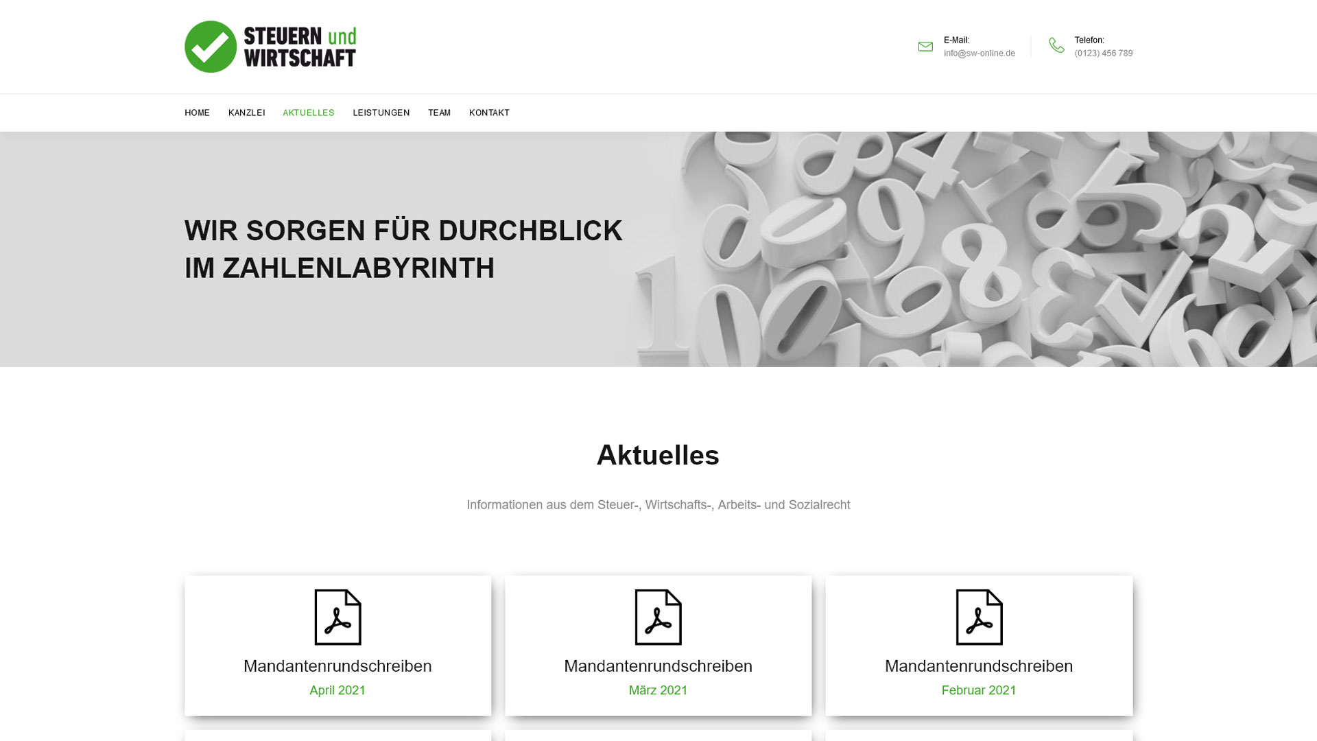 ERV | Connect. Exklusive Informationen für Ihre Kanzlei-Webseite